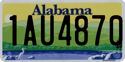 AL license plate 1AU4870