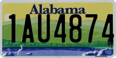 AL license plate 1AU4874