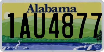 AL license plate 1AU4877