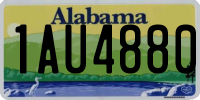 AL license plate 1AU4880
