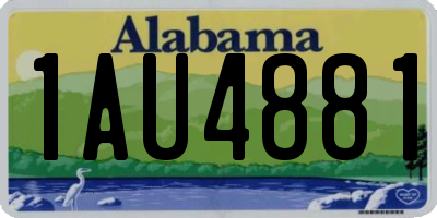 AL license plate 1AU4881