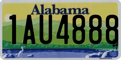 AL license plate 1AU4888