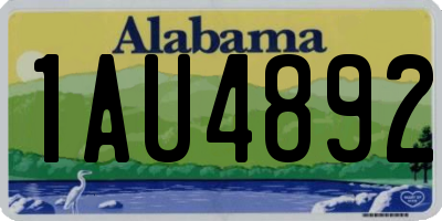 AL license plate 1AU4892