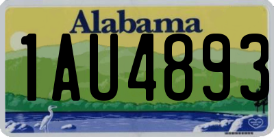 AL license plate 1AU4893