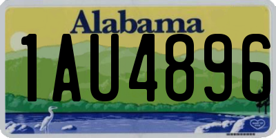 AL license plate 1AU4896