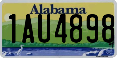 AL license plate 1AU4898
