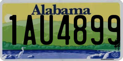 AL license plate 1AU4899