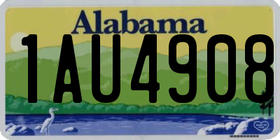 AL license plate 1AU4908