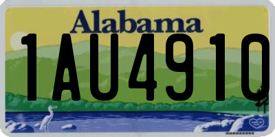 AL license plate 1AU4910