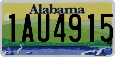 AL license plate 1AU4915