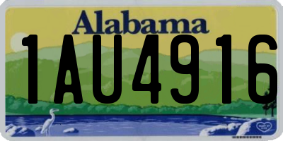 AL license plate 1AU4916