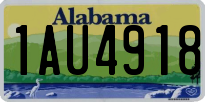 AL license plate 1AU4918