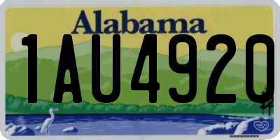 AL license plate 1AU4920