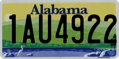 AL license plate 1AU4922