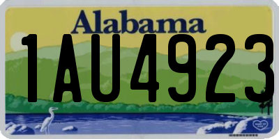 AL license plate 1AU4923