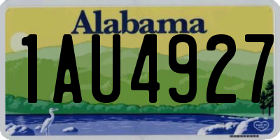 AL license plate 1AU4927