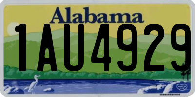 AL license plate 1AU4929