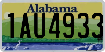 AL license plate 1AU4933