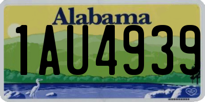 AL license plate 1AU4939
