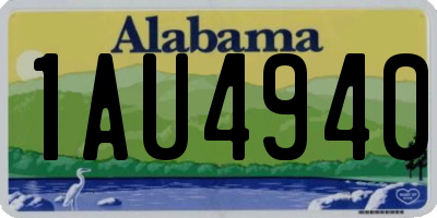 AL license plate 1AU4940