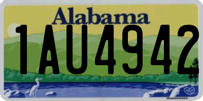 AL license plate 1AU4942