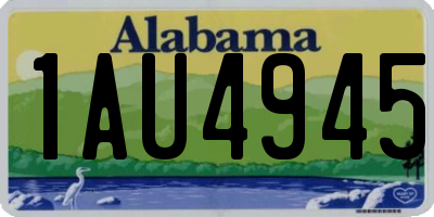 AL license plate 1AU4945