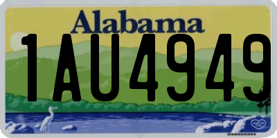 AL license plate 1AU4949