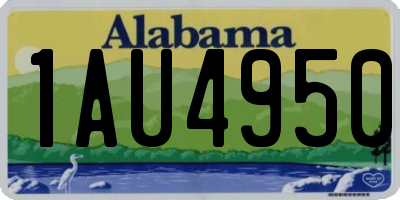 AL license plate 1AU4950