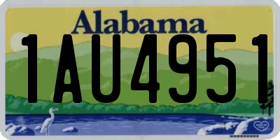 AL license plate 1AU4951