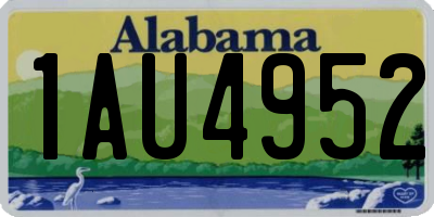 AL license plate 1AU4952