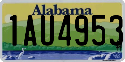 AL license plate 1AU4953