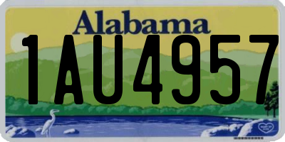 AL license plate 1AU4957