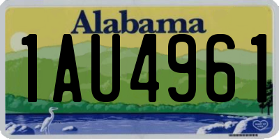 AL license plate 1AU4961
