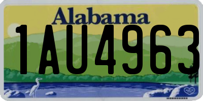 AL license plate 1AU4963