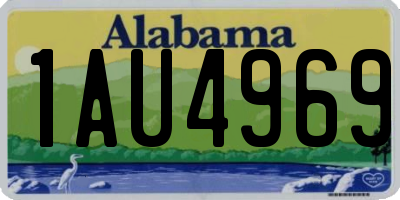 AL license plate 1AU4969
