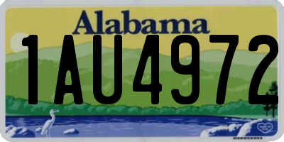 AL license plate 1AU4972