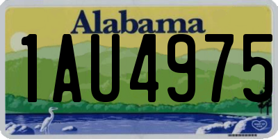 AL license plate 1AU4975