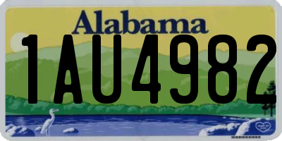 AL license plate 1AU4982
