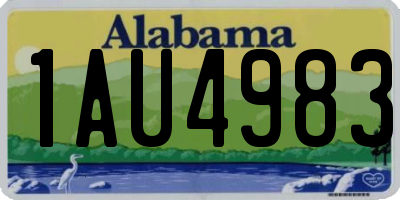 AL license plate 1AU4983