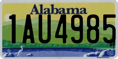AL license plate 1AU4985