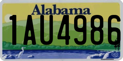 AL license plate 1AU4986