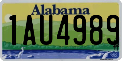 AL license plate 1AU4989