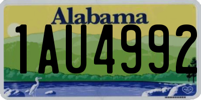 AL license plate 1AU4992