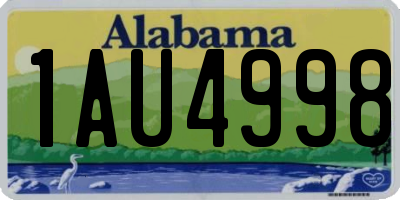 AL license plate 1AU4998