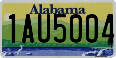 AL license plate 1AU5004