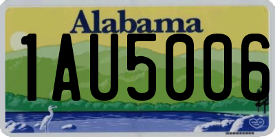 AL license plate 1AU5006