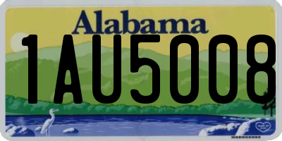 AL license plate 1AU5008