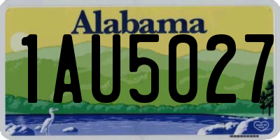 AL license plate 1AU5027