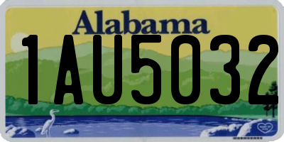 AL license plate 1AU5032