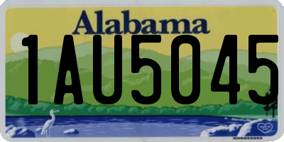AL license plate 1AU5045